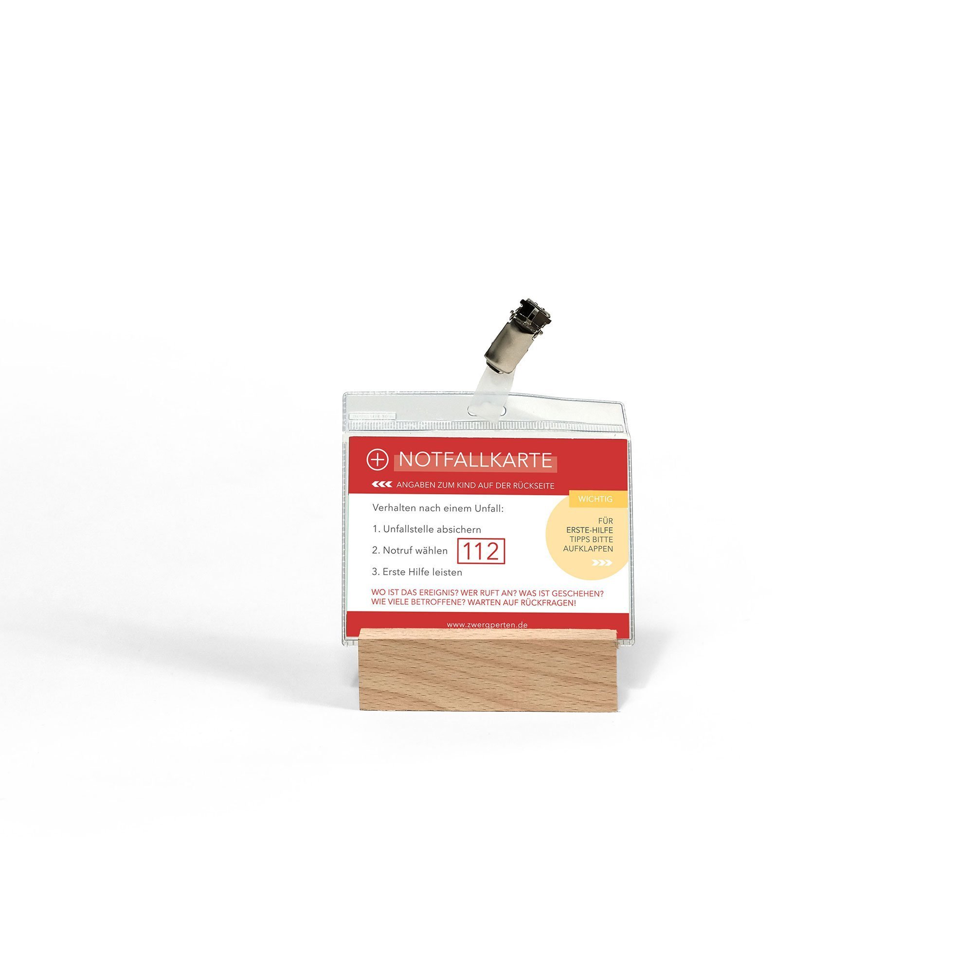 Zwergperten-Notfallkarte