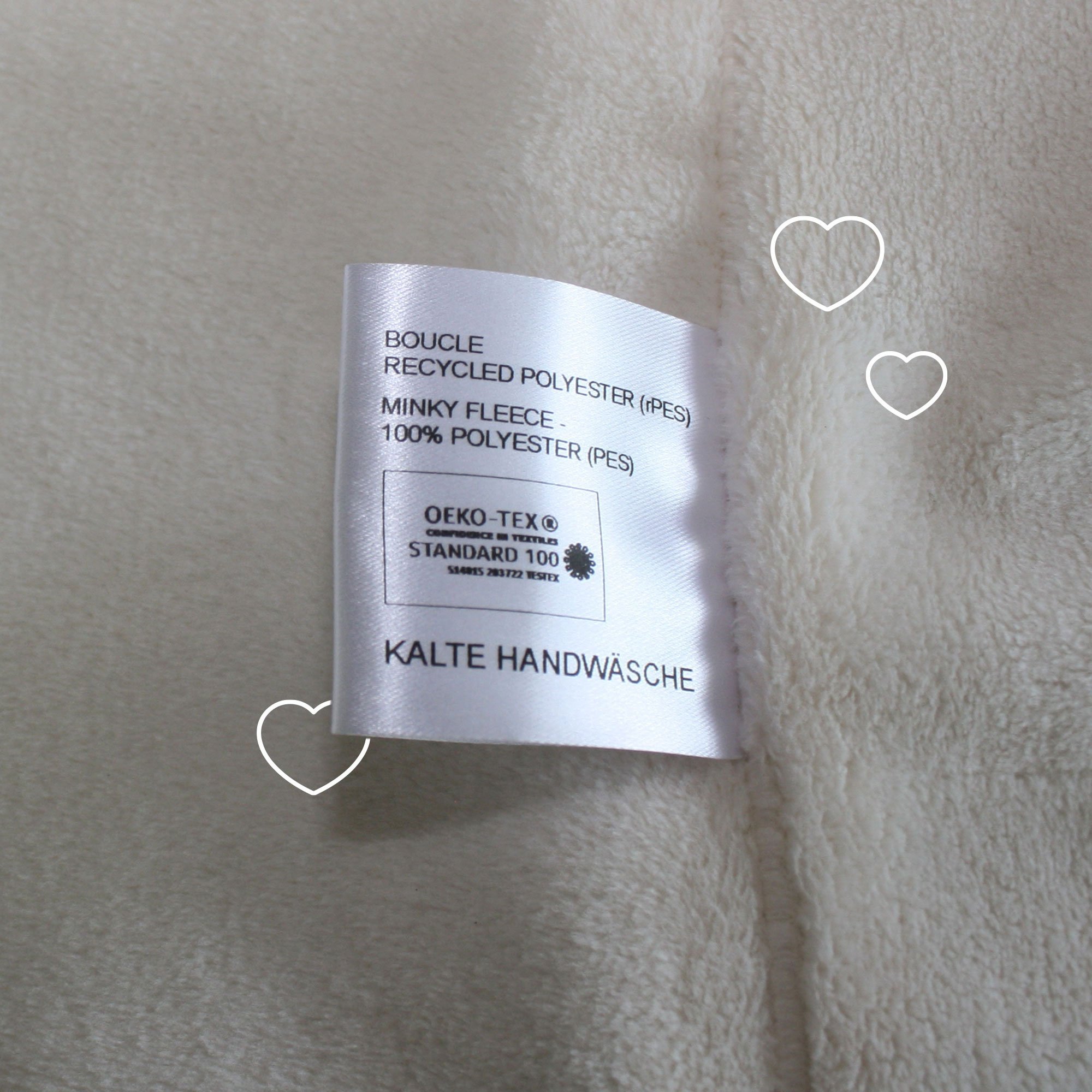 Zwergperten Kindersitz-Poncho Beige