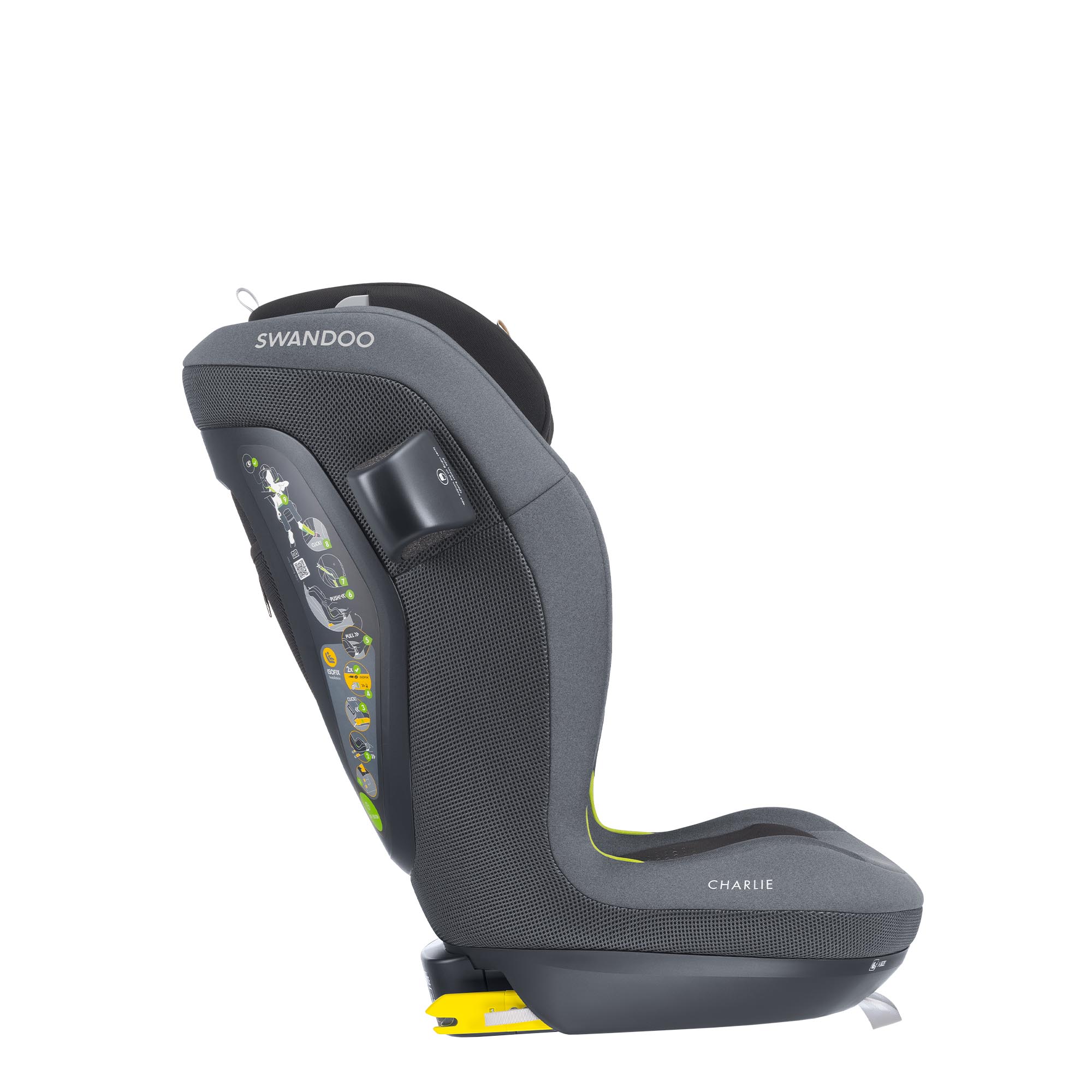 Swandoo Charlie i-Size Graceful Grey Mesh