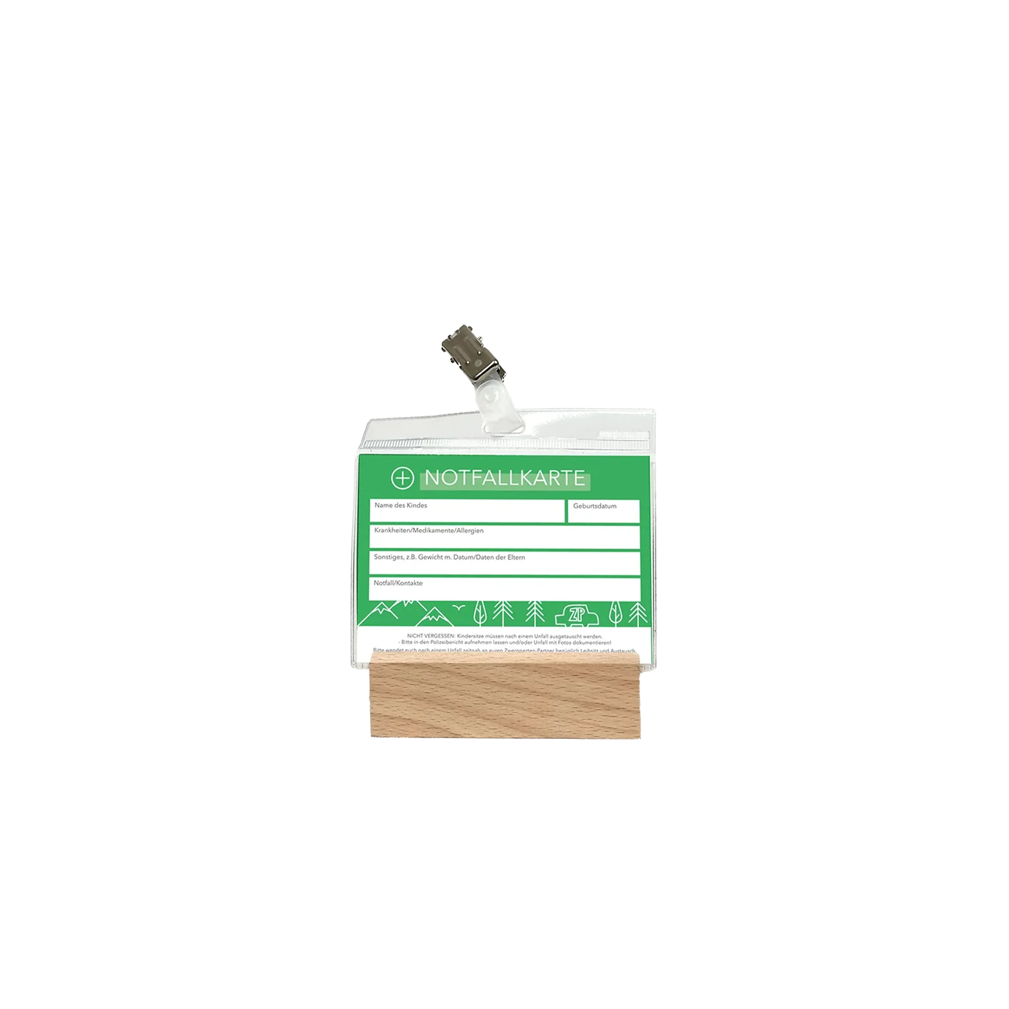 Zwergperten-Notfallkarte