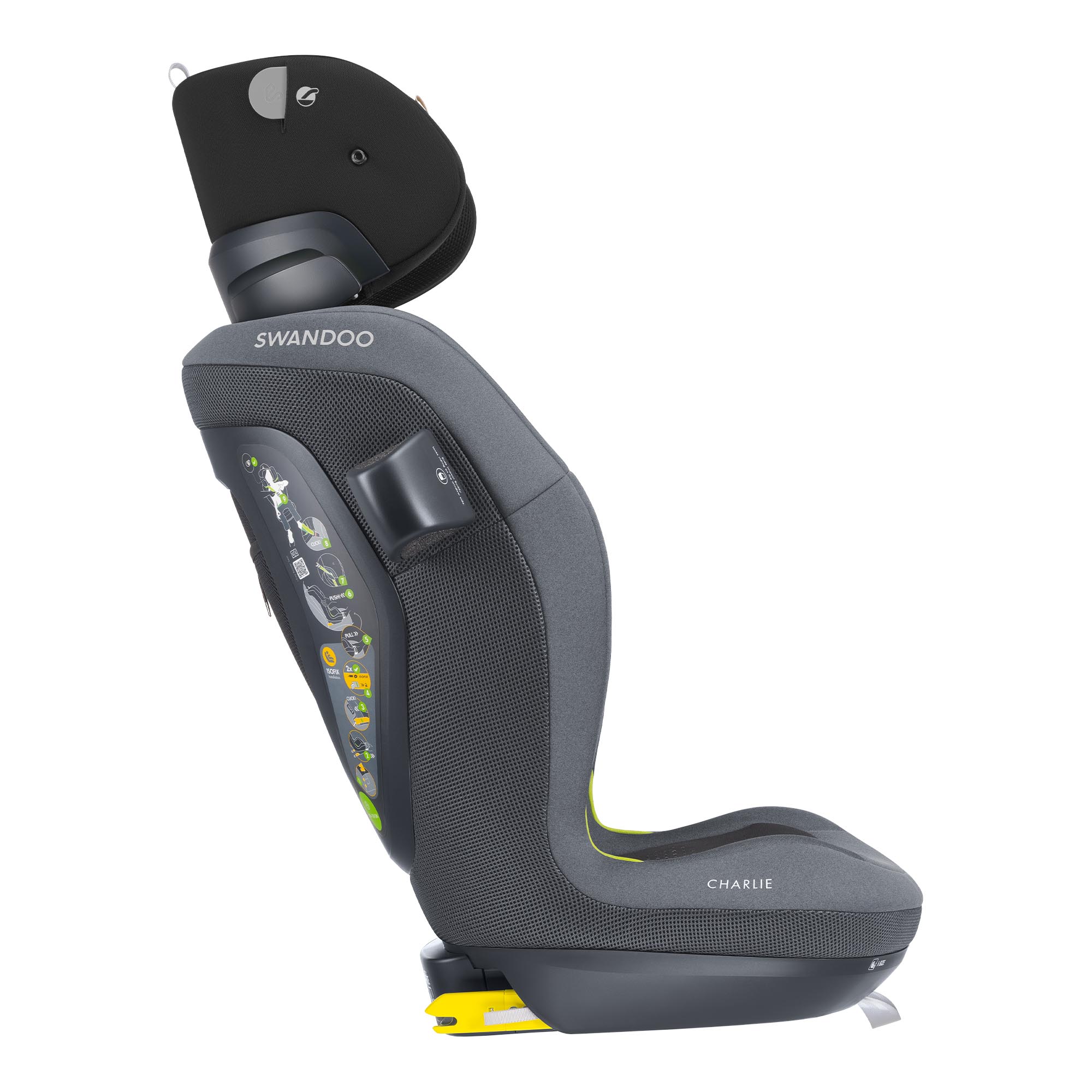 Swandoo Charlie i-Size Graceful Grey Mesh