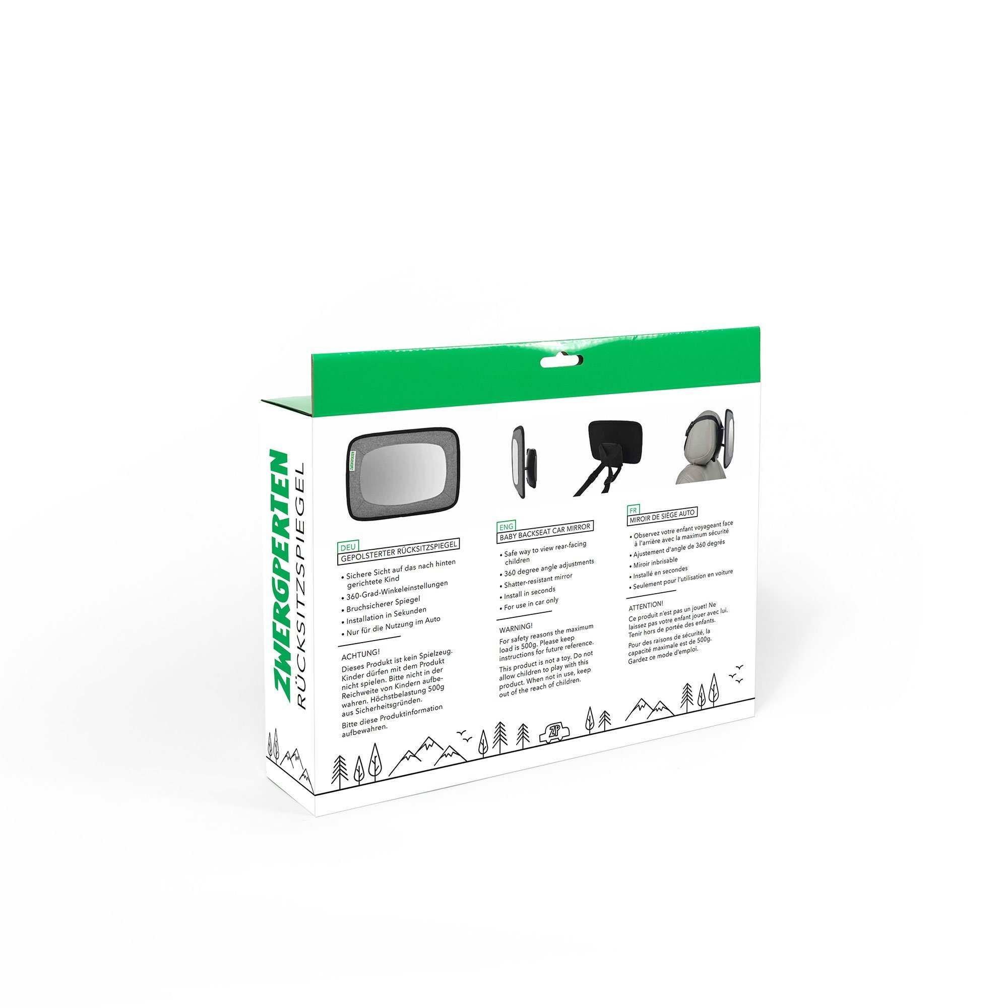 Zwergperten Rücksitzspiegel / Reboard-Spiegel