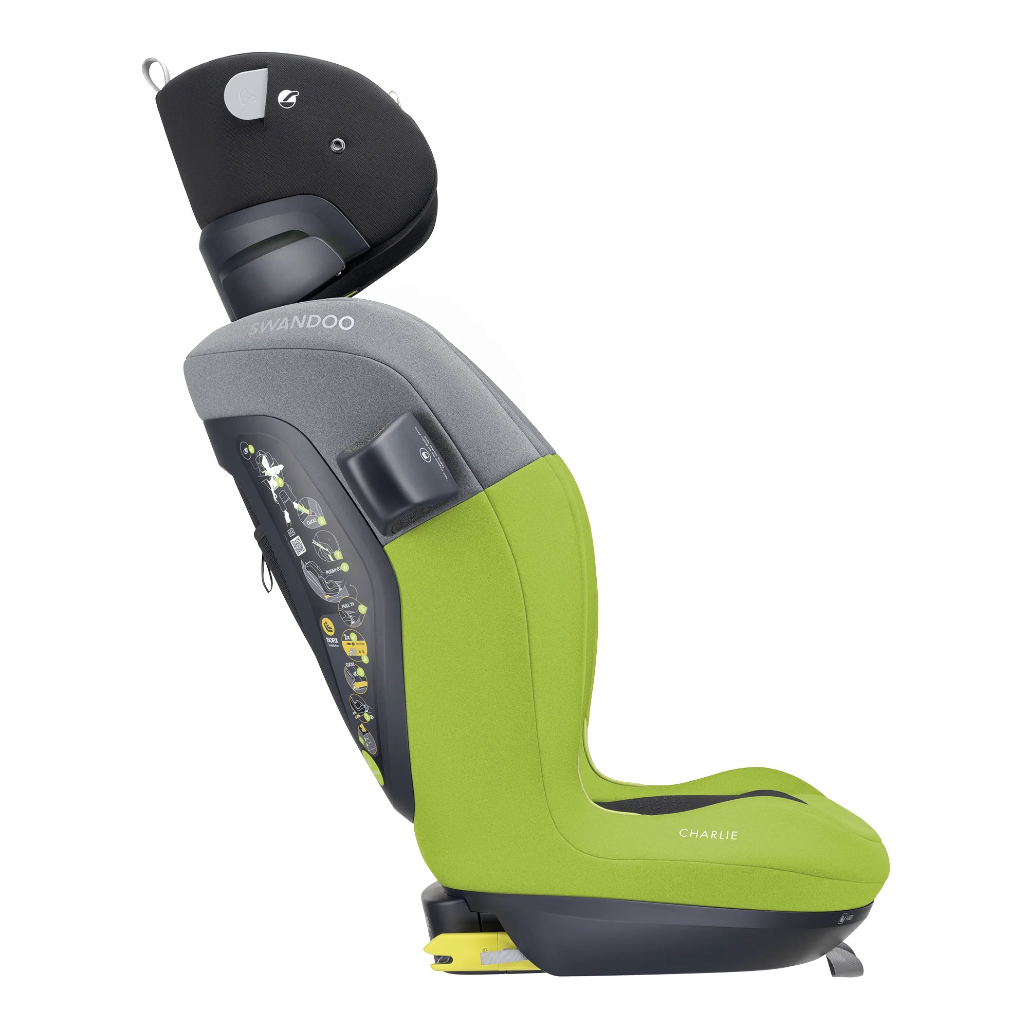 Swandoo Charlie i-Size Lime/Sesame Grey