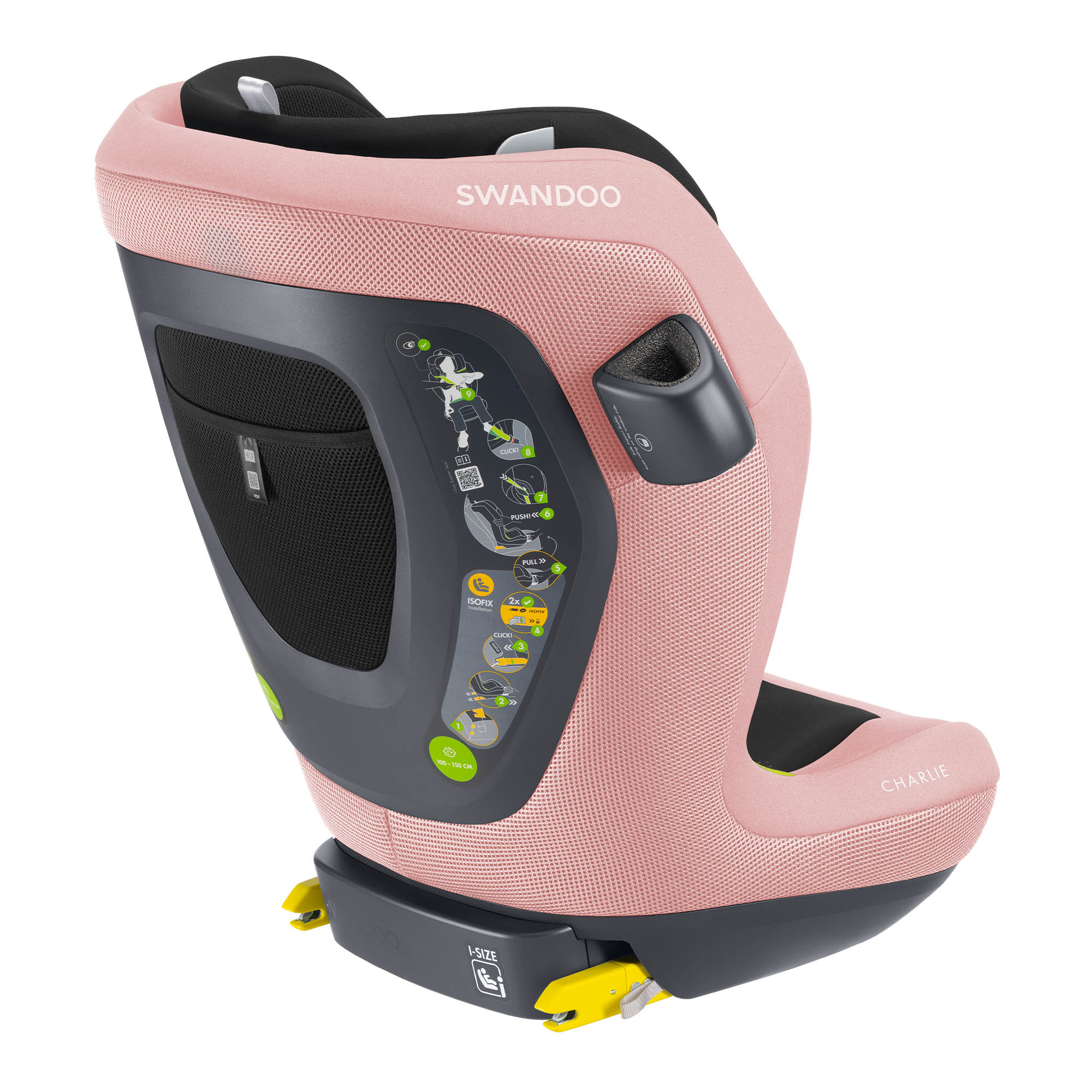 Swandoo Charlie i-Size Positive Pink Limited Edition Swandoo Charlie i-Size Positive Pink Limited Edition
